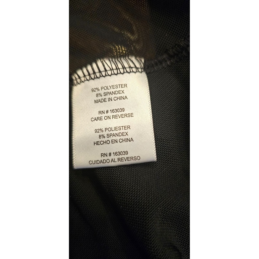 Urban Vine Peasant Blouse Size 3xl Black long sleeve Semi Sheer - Picture 6 of 8
